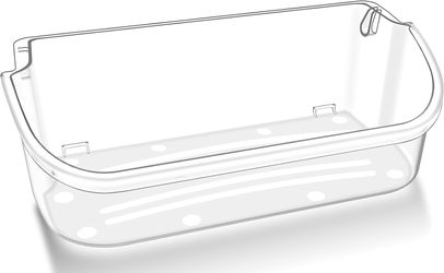 Refrigerator Door Bin Shelf for Frigidaire (contact info removed)02 PS430122 AP(contact info removed)