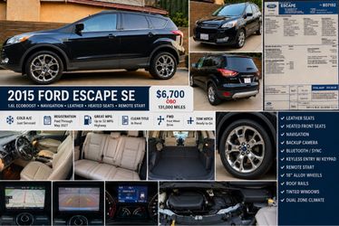 2015 Ford Escape SE – Clean Title – Loaded