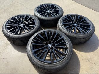 20” Cadillac CT6 OEM Factory CT5 XTS Gloss Black Wheels with Tires