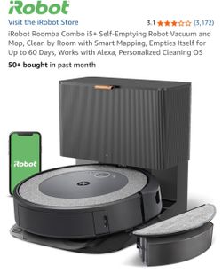 ​Like New! iRobot Roomba Combo i5+ Robot Vacuum & Mop (Self-Emptying)