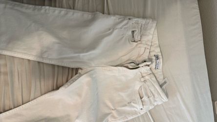 zara white jeans