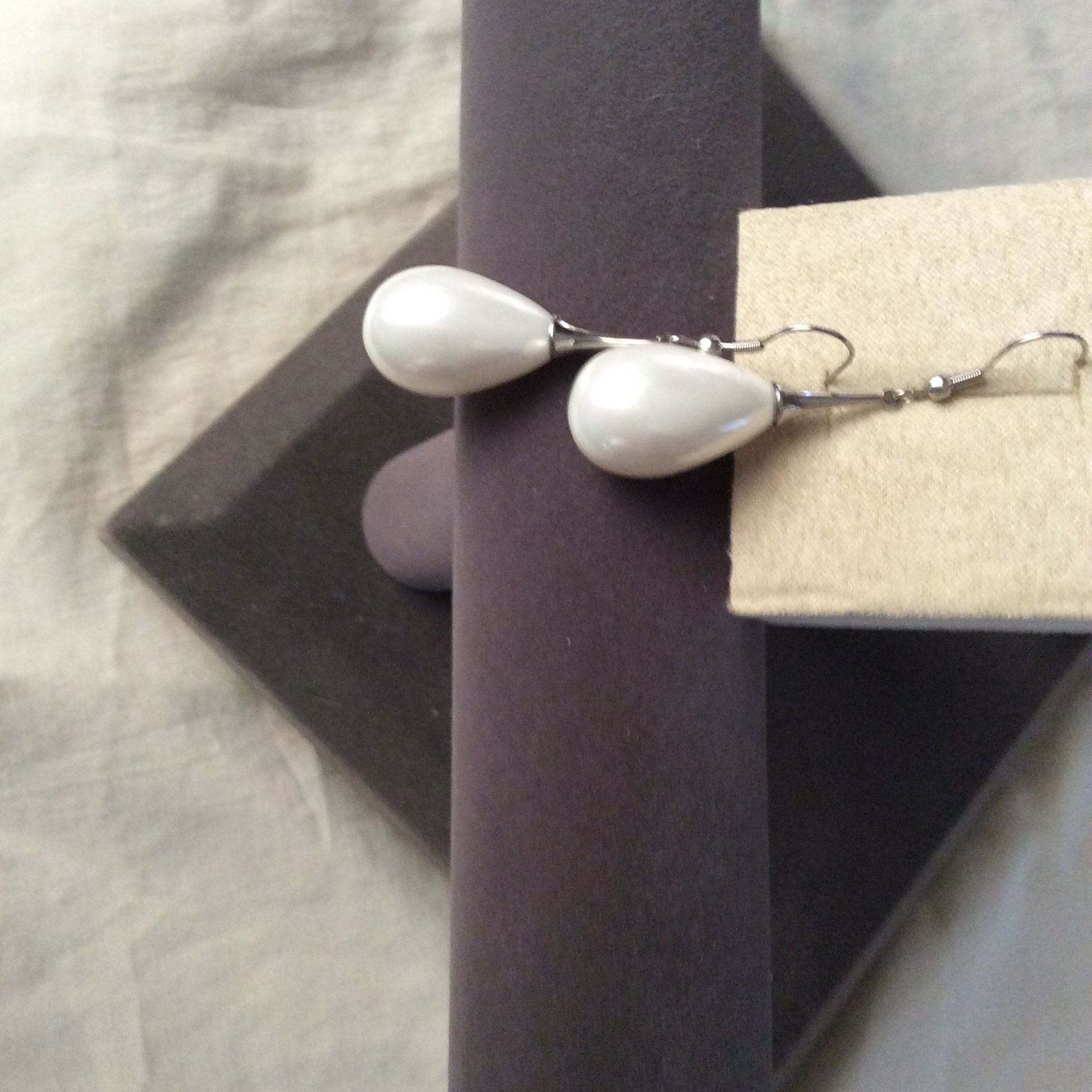Shell Tear Drop Earrings