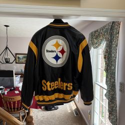 Vintage Steelers Leather Jacket 