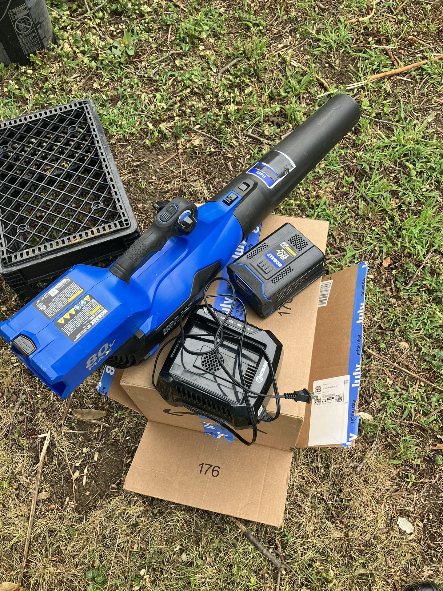 Kobalt 80-volt 630-CFM 140-MPH Battery Handheld Leaf Blower 2.5 Ah