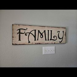 Large Family Sign