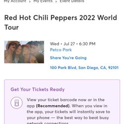 Red Hot Chili Peppers  Tickets Petco Park