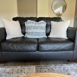 AshleyHomes Leather Love Seat 