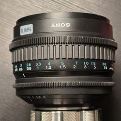 SONY SCL-P50T20 50mm T2.0 PL Mount Lens