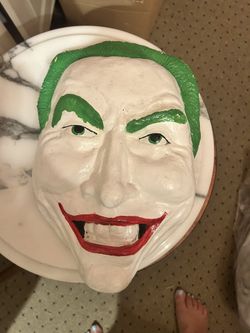 Vintage Plaster Joker Mask