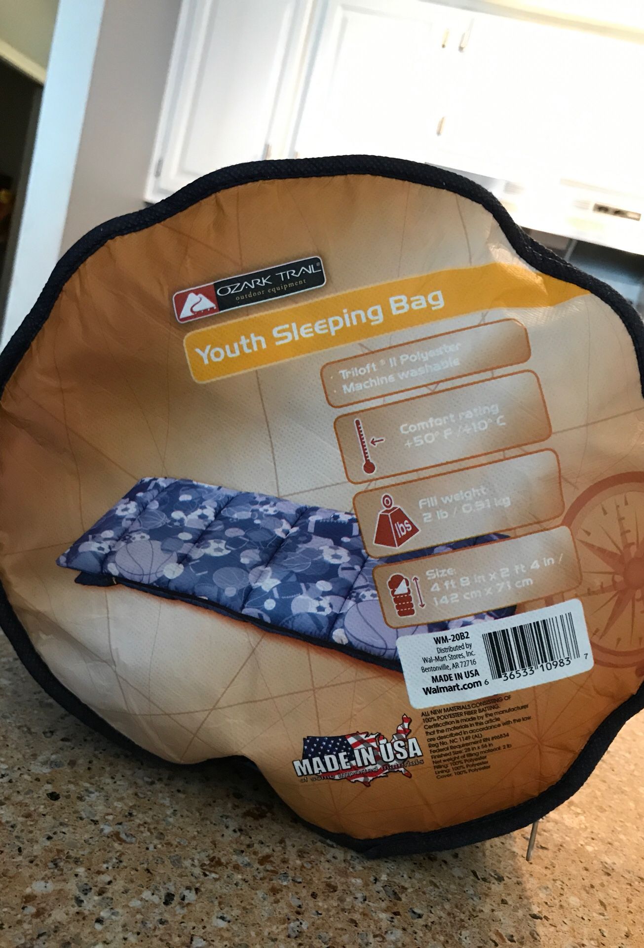 Youth sleeping bag.