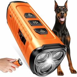 Cbersmg

Dog Bark Deterrent Device, Anti

Barking Device for Dogs 3X

Ultrasonic to Stop Barking

Neighbors Dog| 50ft Range, 5

Adjustable Modes, Flas