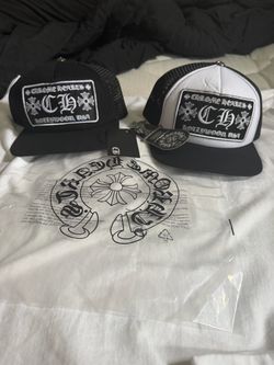 Chrome hearts, trucker hats white and black