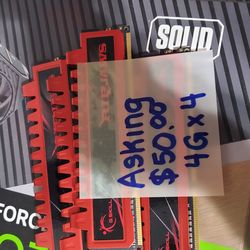 Ram sticks x4 4g (16gb)