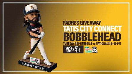 Fernando Tatis Jr. San Diego Padres City Connect Bobblehead Padres vs Nationals