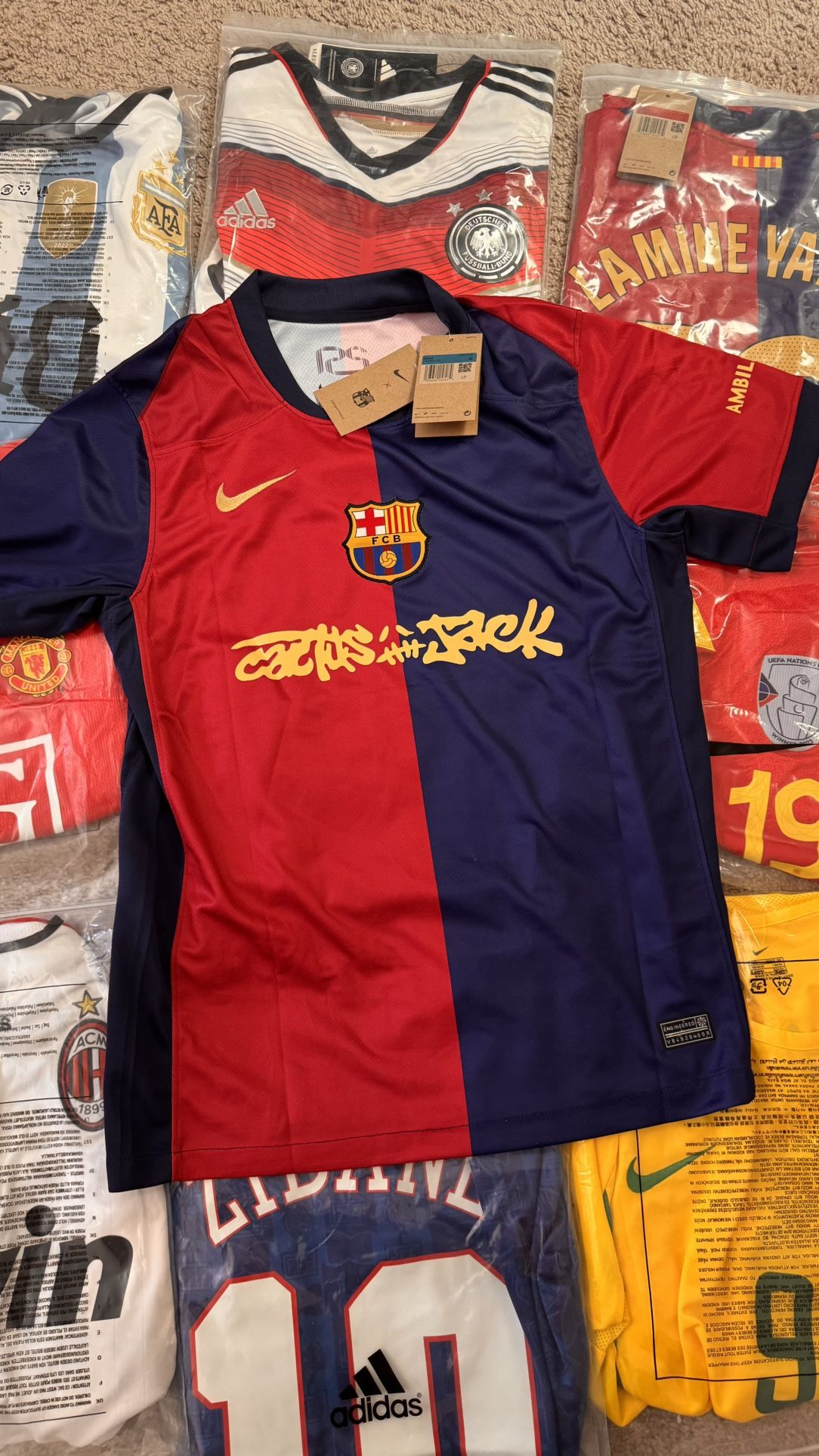 Limited Travis Scott Barcelona Soccer Jersey