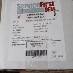 New Condenser Fan Motor