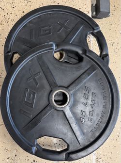IGX 45 lbs Olympic plates pair