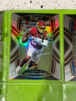 2020 Panini Select Antonio Gibson Rookie RC Silver Prizm – Washington – Mint