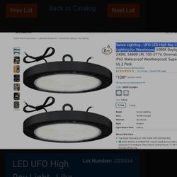 12" LED HIGH BAY UFO LIGHTS