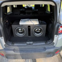 Enclosed subwoofer System With Amplifier