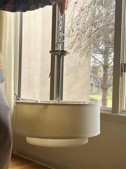Drum shade pendant light/ chandelier   