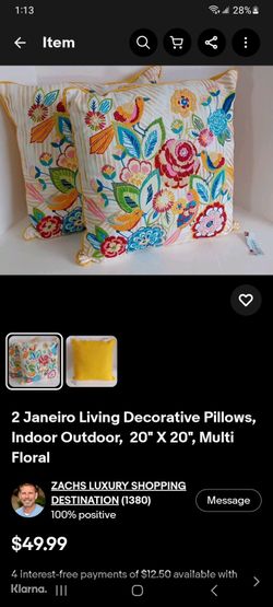 Outdoor pillow set