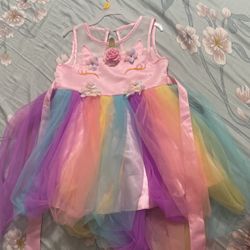 Unicorn Dress Size 5 Like New