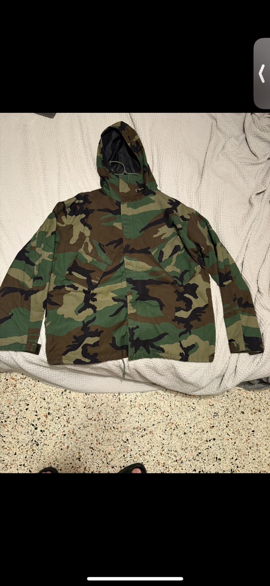 Woodland Camo Tactical Waterproof Anorak Ripstop Jacket Military Windbreaker