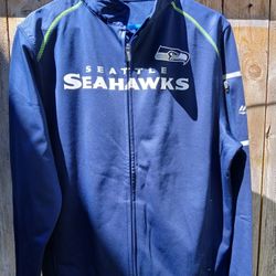 Seahawks Men's Zip-Up Jacket LG