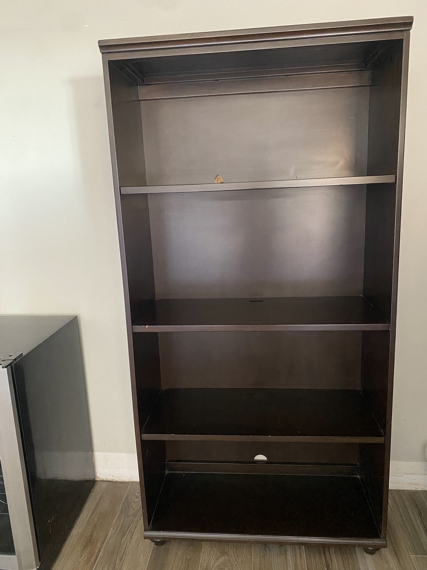 Brown Book Shelf From pottery Barn