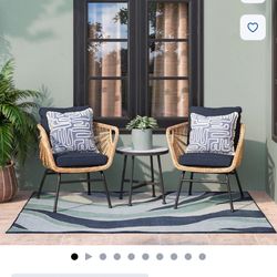 3 Pieces Conversational Patio Set. Brand New In the Box