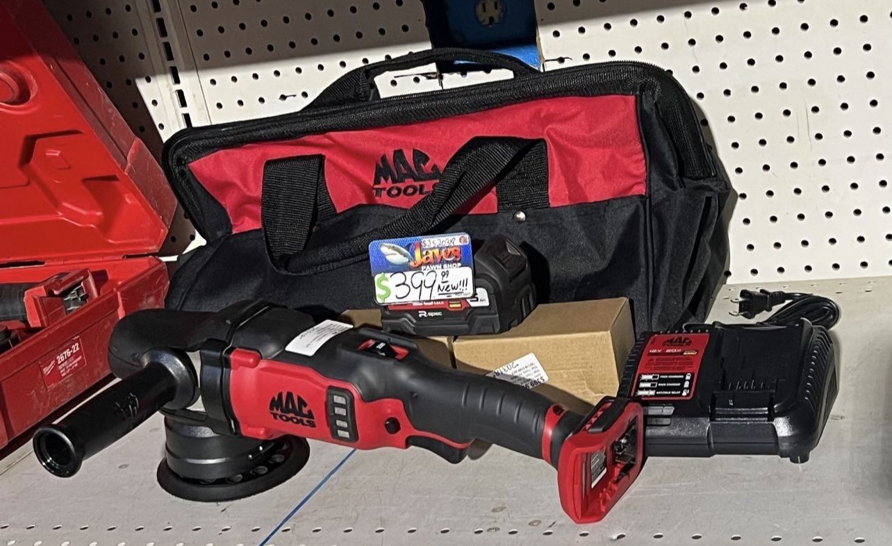 New Mac Tools / Dewalt Polisher with 2 batteries (Mac works with dewalt)