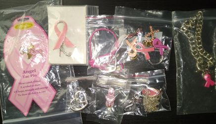Mixed lot of cure for cancer ribbons