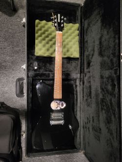 Black Fernandes Electric Guitar with case $75