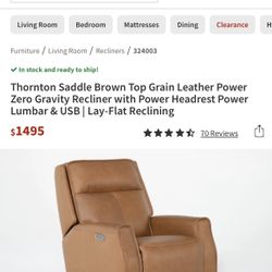 Brand new - Leather Recliner