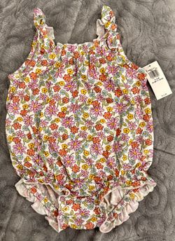 Flower Print Romper 