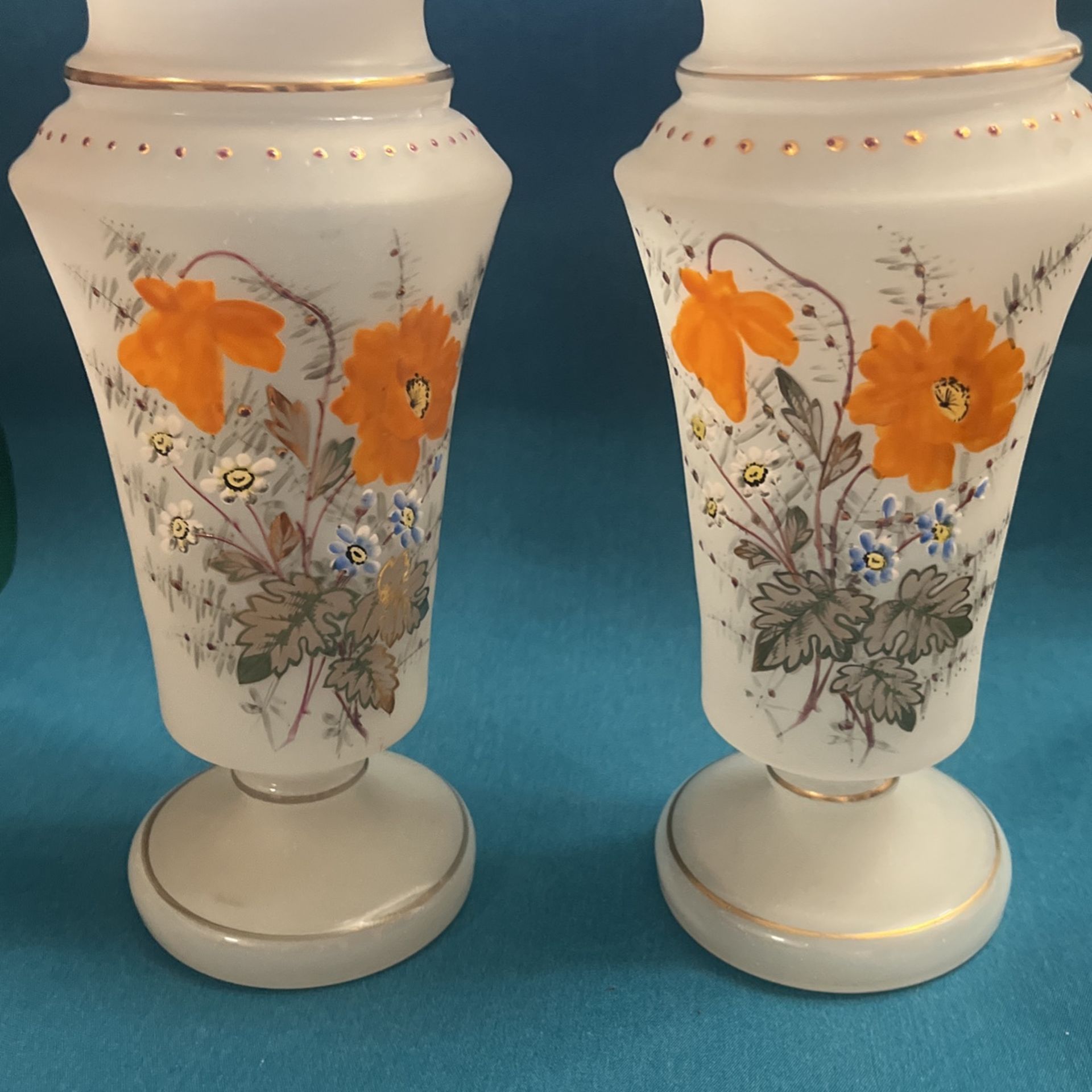 Antique Decorative Flower Vase PAIR (2)