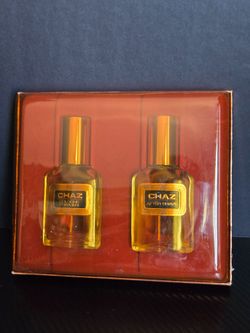 Chaz Cologne & After Shave Set, 2 Bottles in Display Case