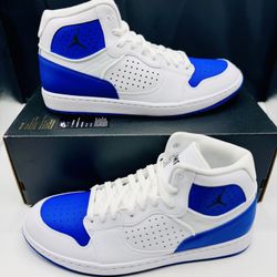 Nike Jordan Access Jumpman Shoes White Game Royal AR3762-104 Size 10.5 & 12