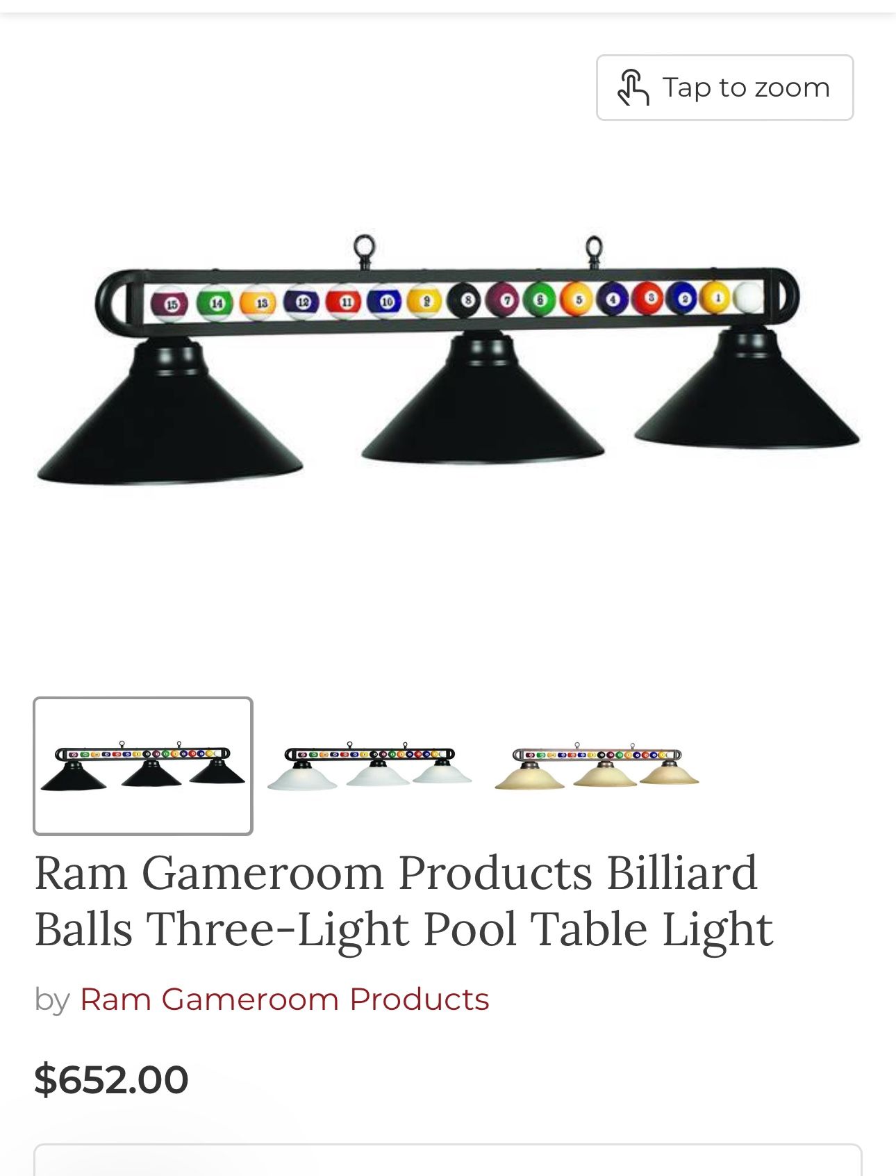 Pool Table Lights