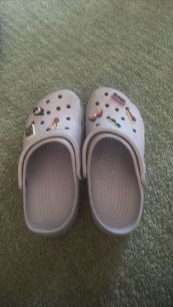 Crocs Classic Clogs with Jibbitz Charms size 11 women
