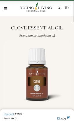 Clove 15ml Young living essential oil