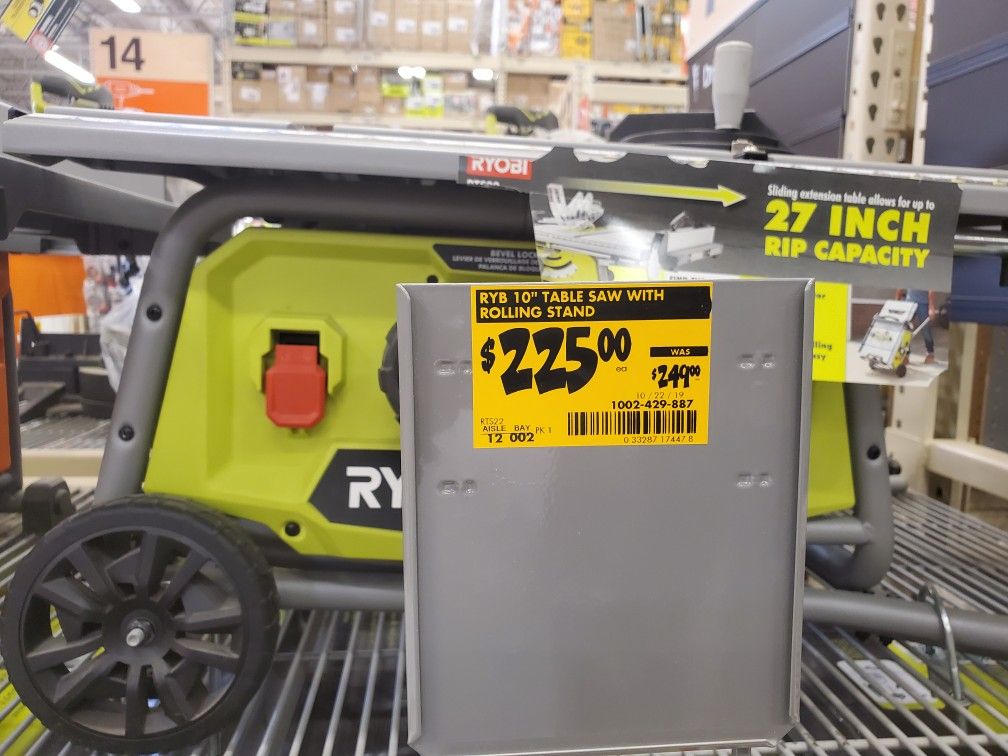 Ryobi 10" Portable Saw. (RTS22) 200 for Sale in Powder Springs, GA OfferUp