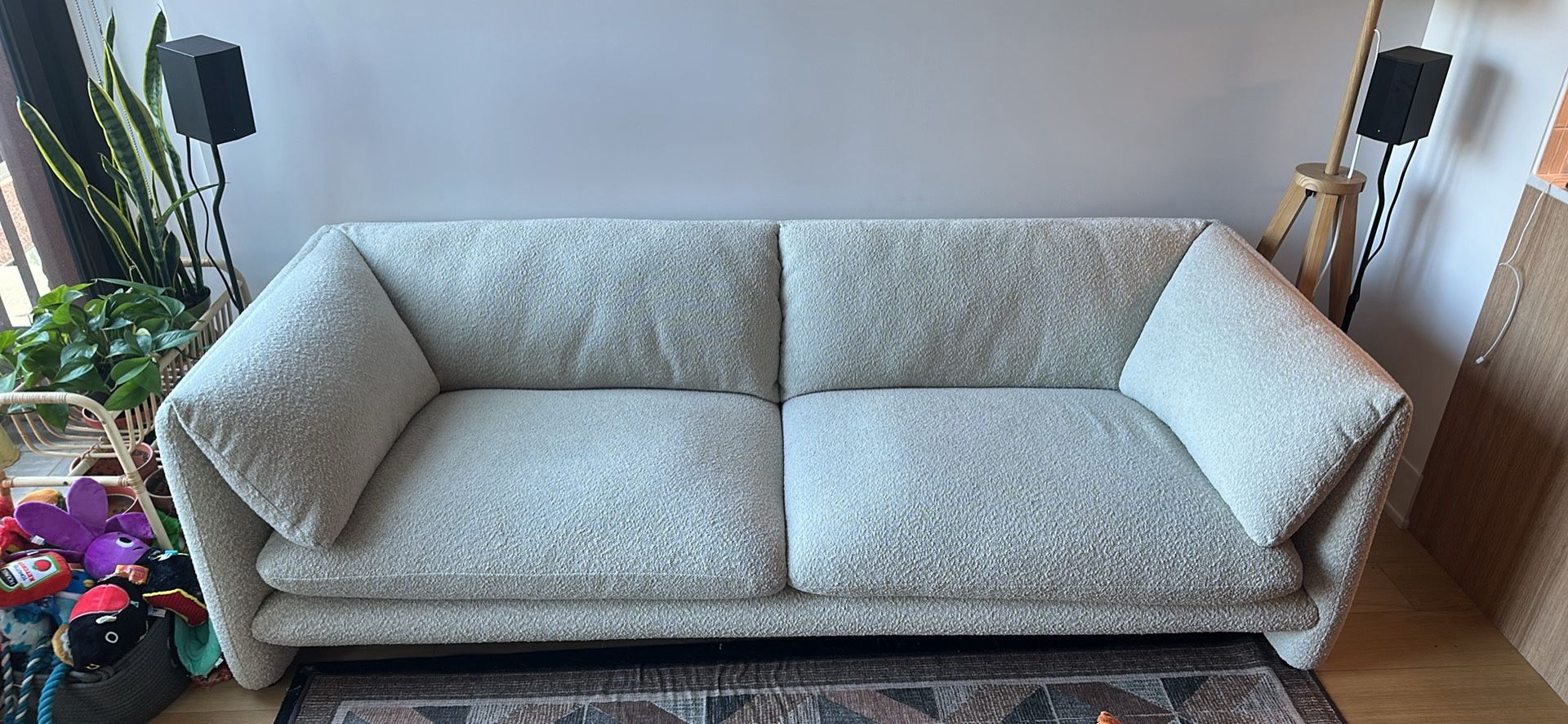 Lucas Performance Bouclé Sofa - Castlery 