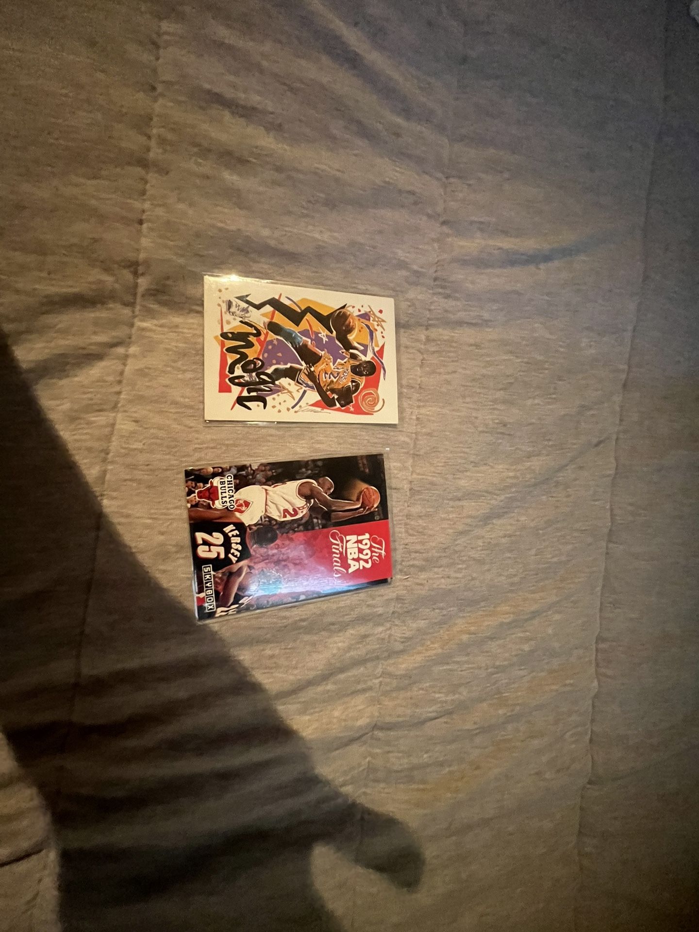 Custom Magic Johnson And Michael Jordan Card