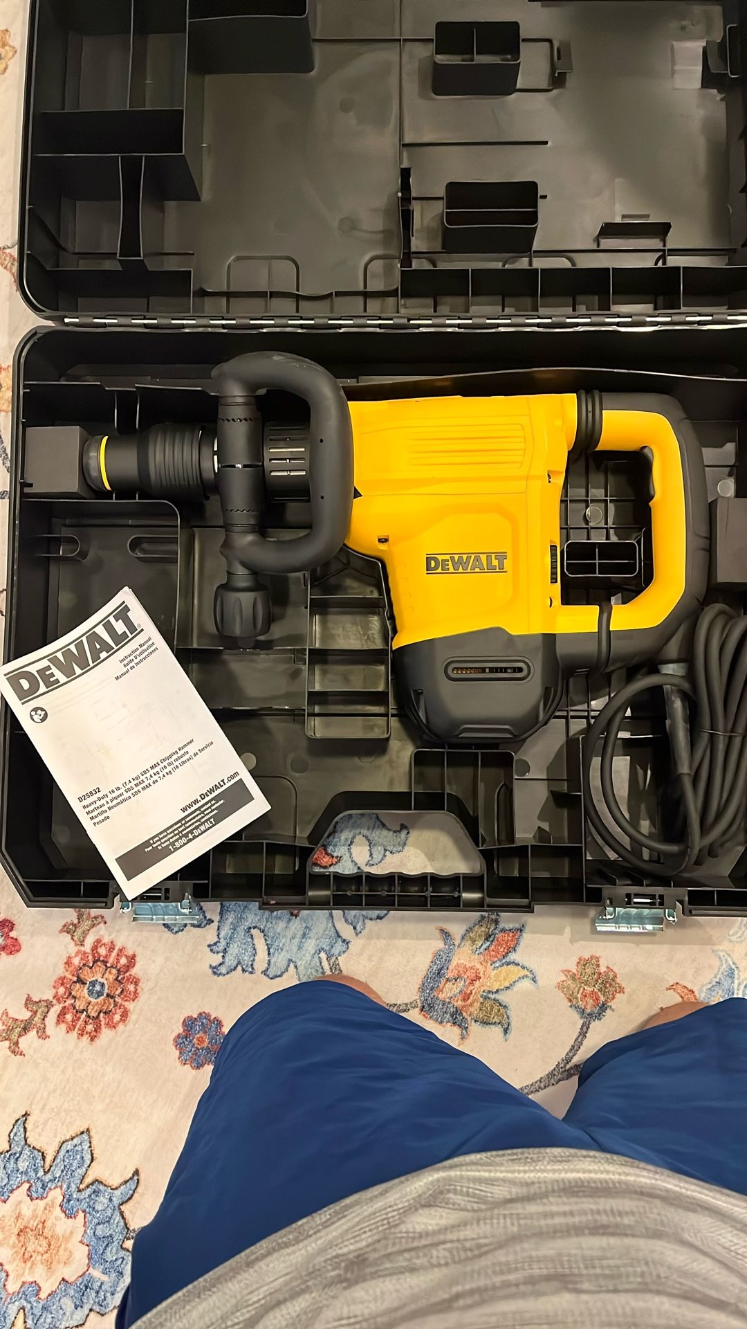 DEWALT Chipping Hammer, SDS MAX, 10-1/2 Joules (D25832K)