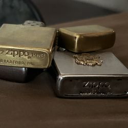 Solid Brass slim Zippo