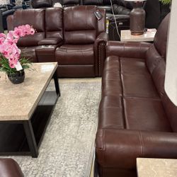 Top Grain  Leather Seating/brown