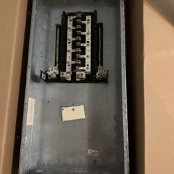 GE Load Center + 23 Breakers (15A/20A/50A) – great condition!