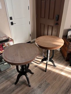 All wood end tables
